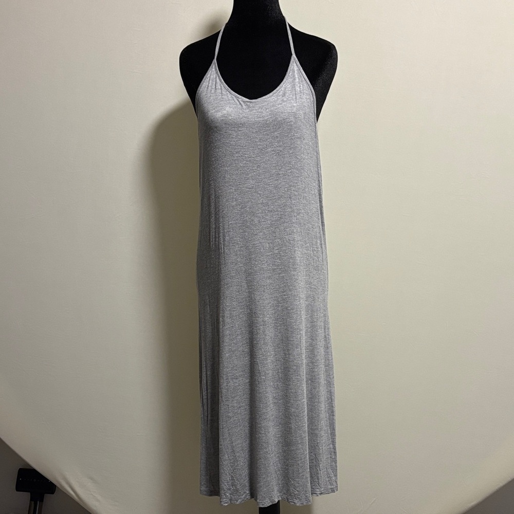 Heart Hips Light Gray Halter Dress